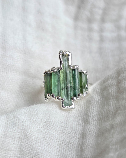 Bague N°3 Tourmaline imparfaite, réglable T50/52