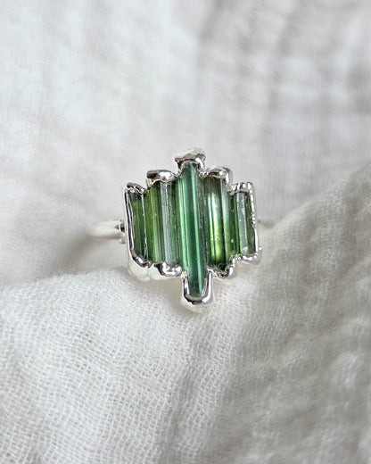 Bague N°4 Tourmaline, réglable T59/62