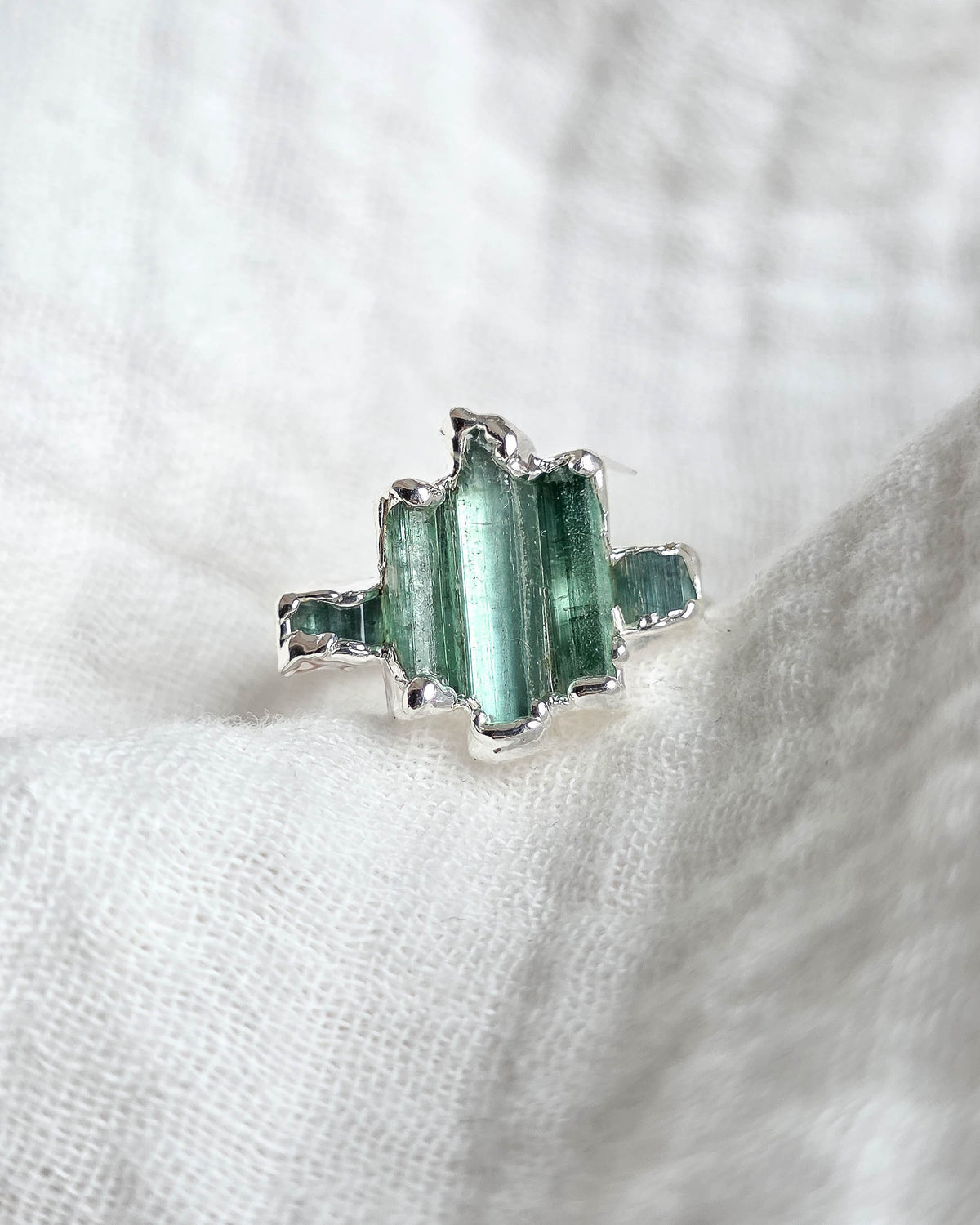 Bague N°6 Tourmaline, réglable T53/58