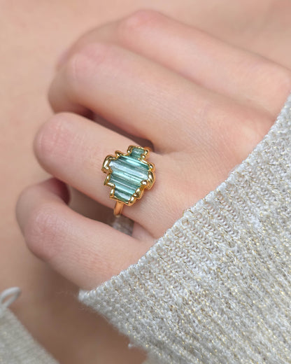Bague N°3 Tourmaline , réglable T54/57