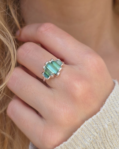 Bague N°7 Tourmaline, réglable T54/57