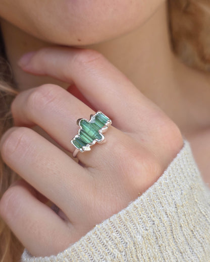 Bague N°5 Tourmaline, réglable T55/58