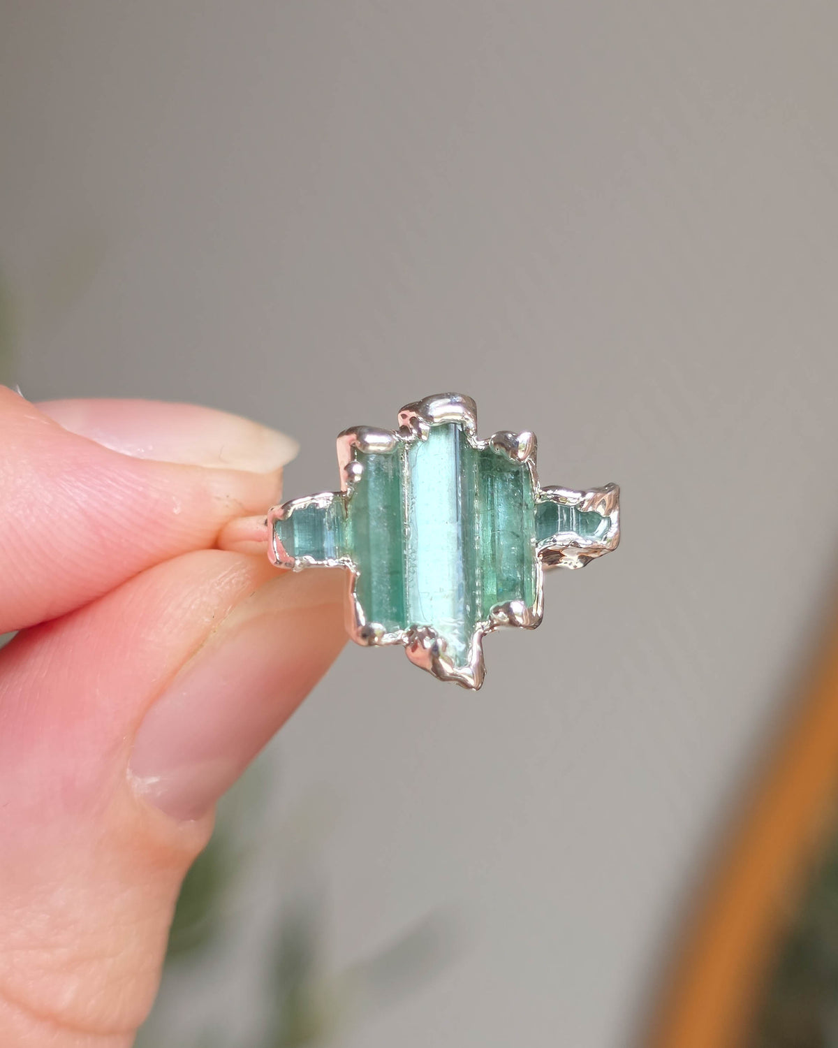 Bague N°6 Tourmaline, réglable T53/58