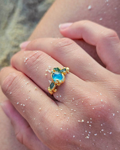 Bague Bleu sel