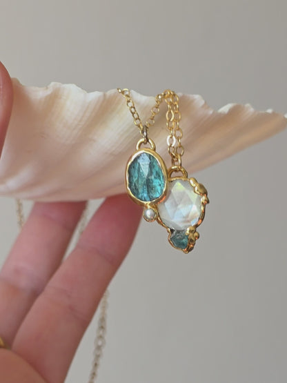 Pendentif Bleu sel